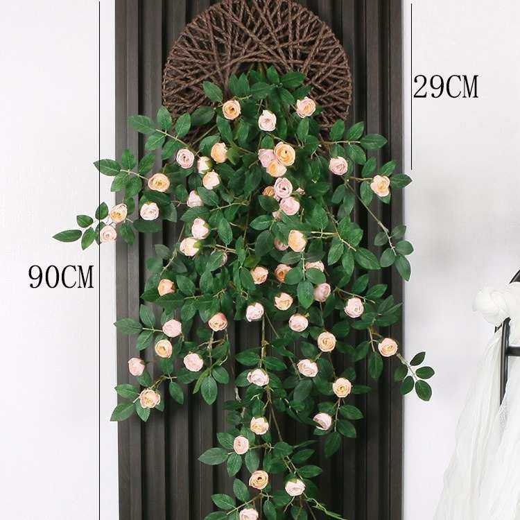 仿真玫瑰花藤仿生墙面遮挡壁挂墙上装饰绿植假花藤条墙壁挂花吊花,家居饰品,仿真花/假花,淘宝优惠券,粉丝福利购,淘宝优惠卷