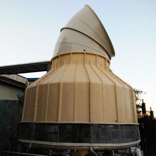 3.4米玻璃钢冷却塔弯头水塔降噪方形水塔风筒圆形水塔导风筒
