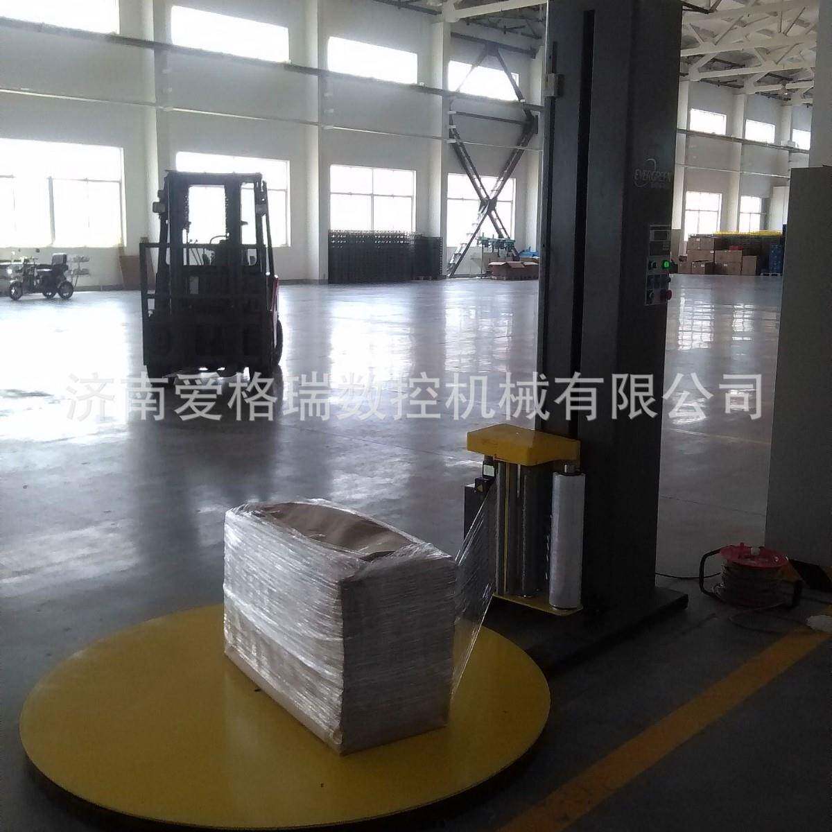 汽车配件缠绕包装机法兰盘缠膜机济南爱格瑞智能裹包机