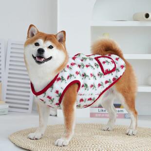 狗狗衣服柴犬泰迪比熊小型犬宠物秋冬装加厚保暖背心2024新款幼犬