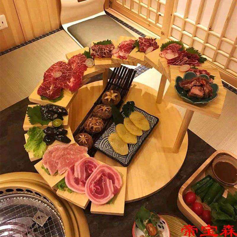 日式网红步步高升阶梯烤肉店常备餐具火锅店酒店韩式创意艺术餐具