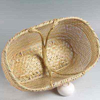 新品手提篮菜篮竹制鸡蛋篮厨房收纳竹编篮子果篮竹筐购物篮,特色手工艺,竹编/竹雕,淘宝优惠券,粉丝福利购,淘宝优惠卷