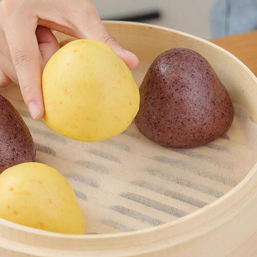 笼布次包蒸粘家形用锅食品一不布蒸子馒头纱蒸级性垫布屉圆蒸笼纸