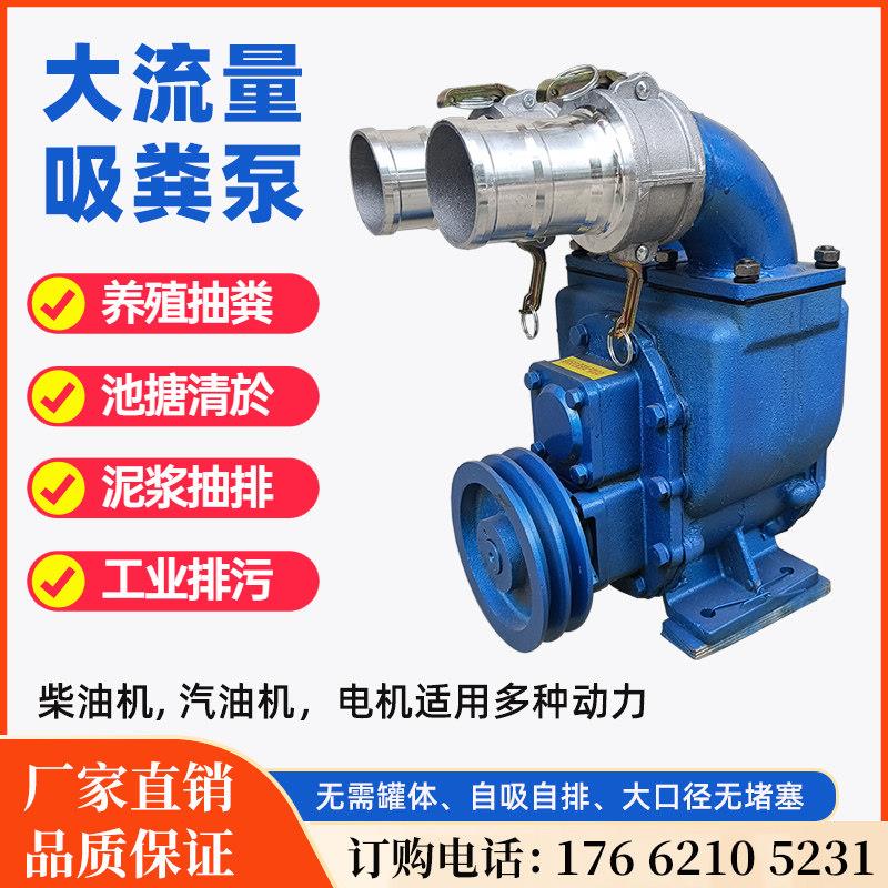 抽粪泵 猪粪鸡粪鸭粪化粪池自吸吸粪机大流量吸污泵 高扬程抽沙泵