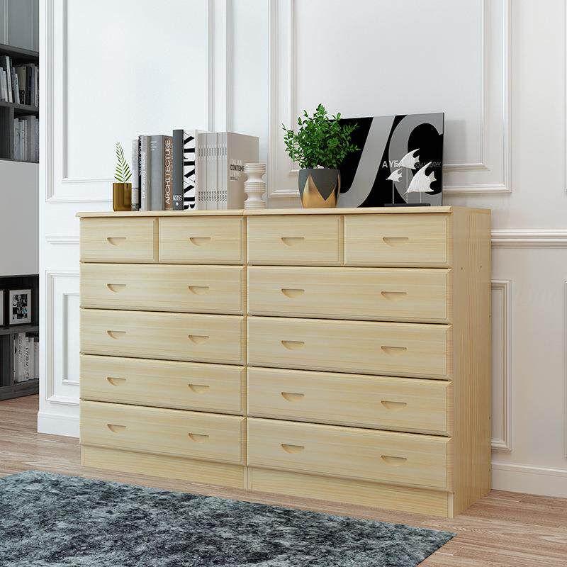 实木斗柜纳柜能储物柜功抽多屉柜松木05柜三四收五六七斗可定