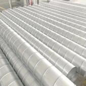 车间通风管道 白铁皮材质 镀锌白铁皮螺旋风管