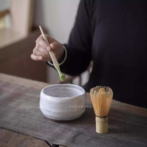 白色抹茶碗茶道零配复古日式打抹茶筅配件黑色茶洗建水小杯洗陶瓷
