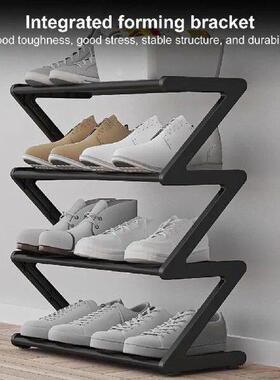 4 Tiers Shoe Storage Rack Stable Free Standing Z-shaped