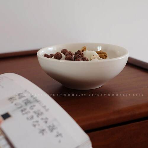 简单实用 奶白色陶瓷酸奶碗燕麦碗 早餐碗面碗汤碗