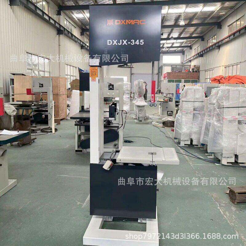 塑料切割用锯条 立式陶瓷管滑轨推台带锯机 立式木工锯