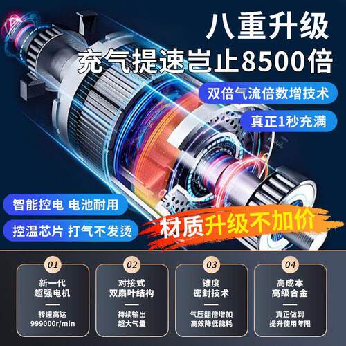 雷电怪兽启动电源打气机All汽车应急专用搭电宝小车强起大容量