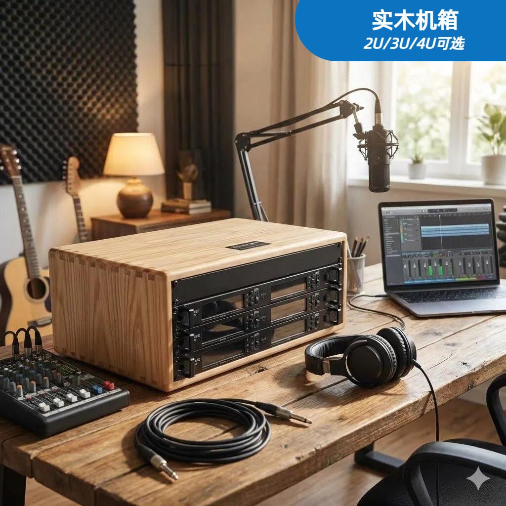 19寸实木2U3U4U6U机箱机柜 | 功放接收器等设备装配|家用|录音棚