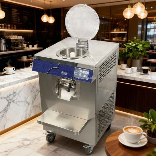 商用CEETL自动新鲜水果立式冰淇淋硬冰淇淋机/水果立式分批冷冻