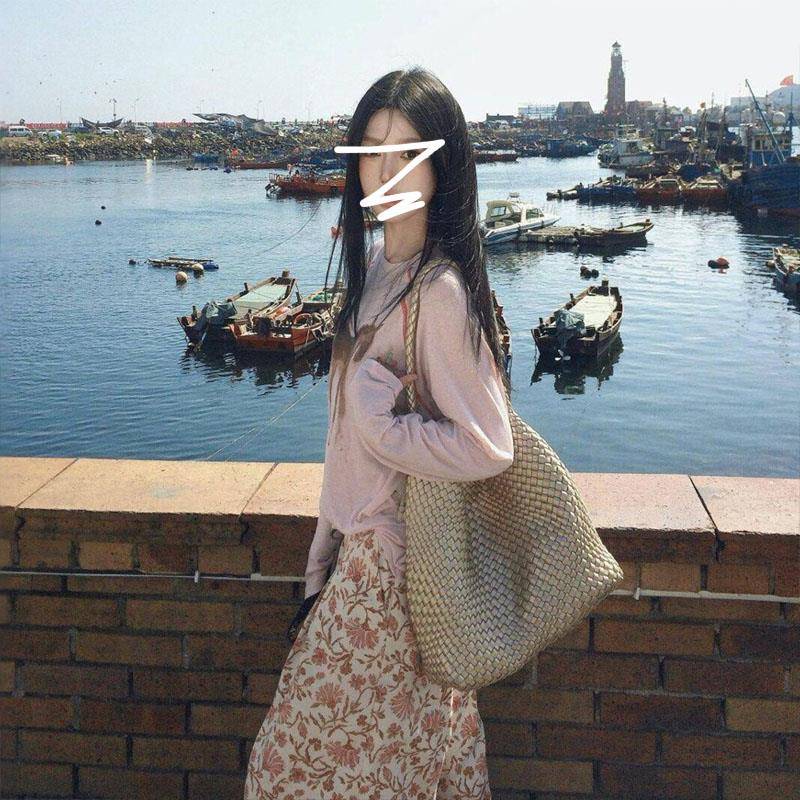 极速巨好看的度假风休闲套装女春季欧货复古上衣碎花阔腿长裤两件