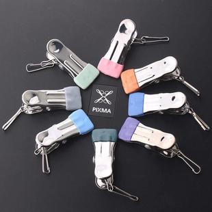 不锈钢夹子强力晾衣夹加厚铁夹子晒衣服无痕防滑夹袜子晾衣服吊扣