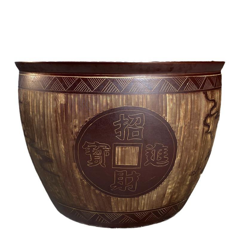 景德镇陶瓷鱼缸古法养鱼大缸特大号老式庭院水缸养荷花缸睡莲盆缸