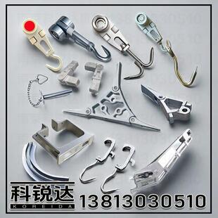 双轨滑轮屠宰场设备配件杀猪牛羊吊架挂钩叉挡扁担钩弯轨道岔滑道