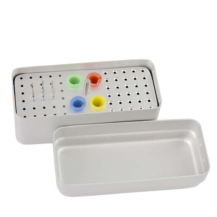 牙科车针消毒盒牙胶尖放置盒根管锉消毒盒60孔消毒盒牙科三用盒