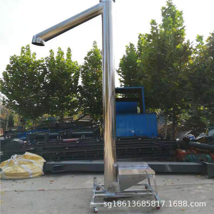 移动提升机 粉料灰砂小麦玉米螺旋上料机 倾斜圆管自动送料机