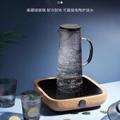 创意轻奢冷壶套水装 家用耐温玻璃冷泡凉水壶厅高BZS装 客果汁柠檬