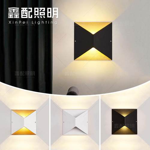 户外防水壁灯上下发光led庭院过道围墙灯室内楼梯创意造型墙壁灯