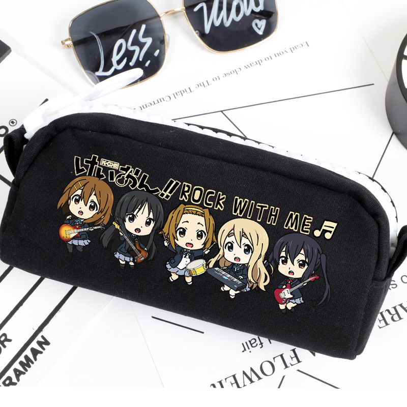 轻音少女 K-ON 动漫周边 平泽唯 中野梓 二次元 笔袋 收纳 文具盒