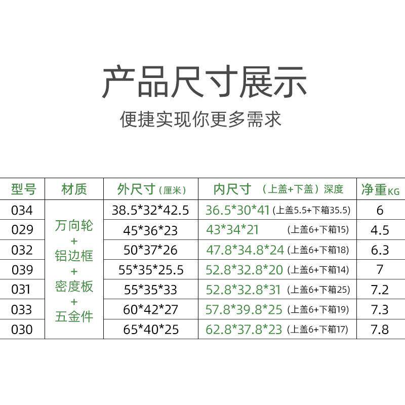 带滑轮拉杆工具箱家具维修移动手拉电工五金收纳拖拉式铝合金箱子
