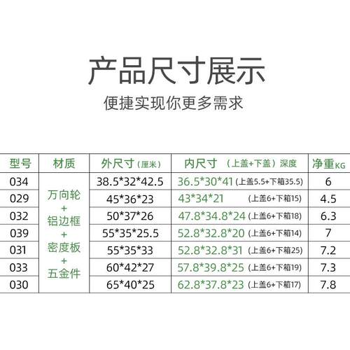 带滑轮拉杆工具箱家具维修移动手拉电工五金收纳拖拉式铝合金箱子