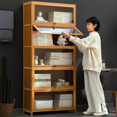 书柜架书XYY柜置物架地带柜门物柜一体格子展示柜落多层客厅置储