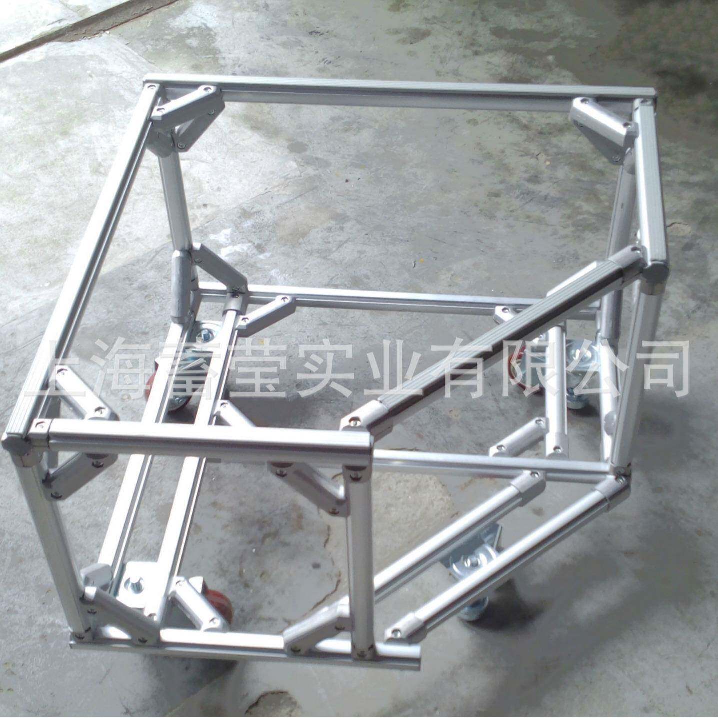厂家供应 第三代铝合金 线棒精益管 工作台推车