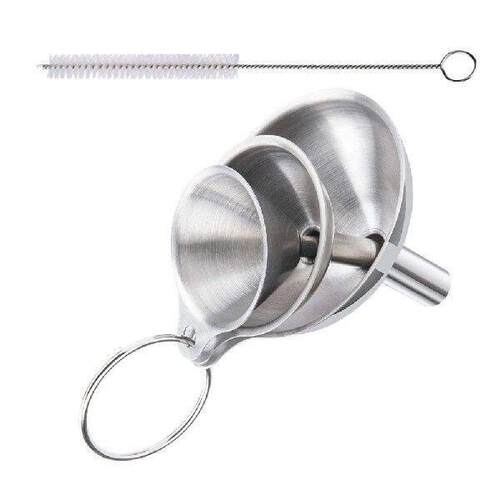 Bottle Stainless Steel Kitchen Funnel Set Dispensing Child