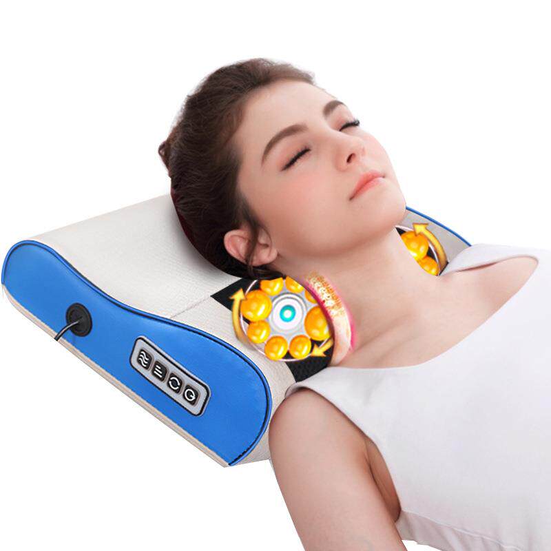 直销新款颈椎按摩器颈部多功能腰部全身电动枕头肩部背部脖子家用