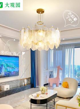 大观园卧室灯法式后现代轻奢灯具客厅吊灯创意房间餐厅水晶灯Z413