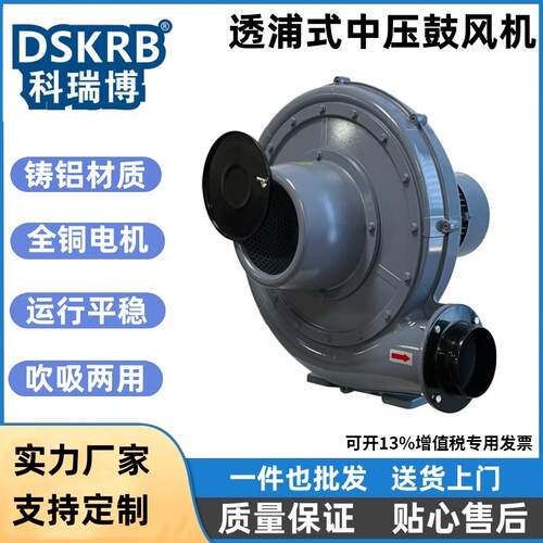 透浦式中压鼓风机TB100-2220/380V1.5KW50/60HZ欧标双频电机CE