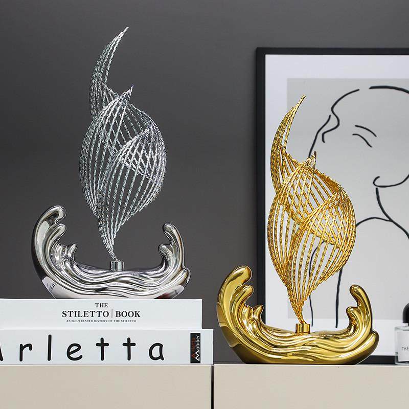 风生水起摆件现代轻奢客厅玄关酒柜创意装饰品办公室电视柜工艺品,家居饰品,装饰摆件,淘宝优惠券,粉丝福利购,淘宝优惠卷