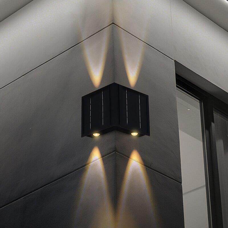 太阳能洗墙灯防水led壁灯头灯阳台庭院外墙灯庭院露台室外壁灯