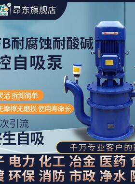 WFB立式自吸泵无密封不锈钢耐腐蚀清水泵无堵塞管道自控自吸泵
