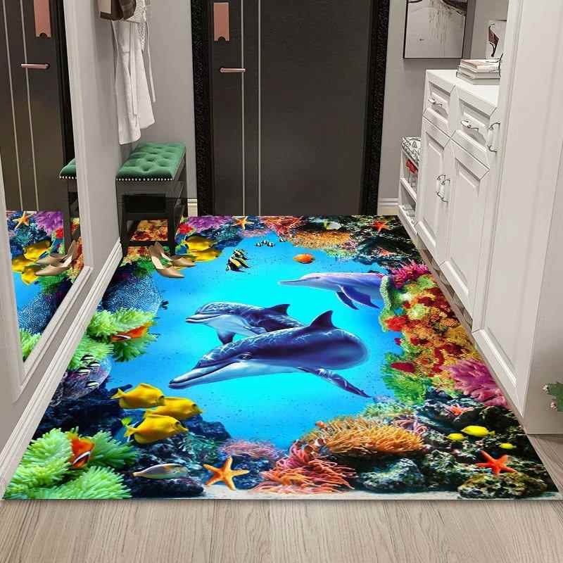 入户大门口进门垫吸水防滑踩脚地垫子浴室卫生间厕所家用玄关厨房