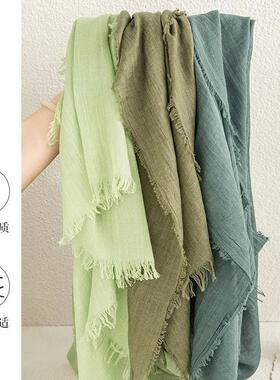 cotton and linen scarf women silk scarf 围巾女丝巾披肩头巾