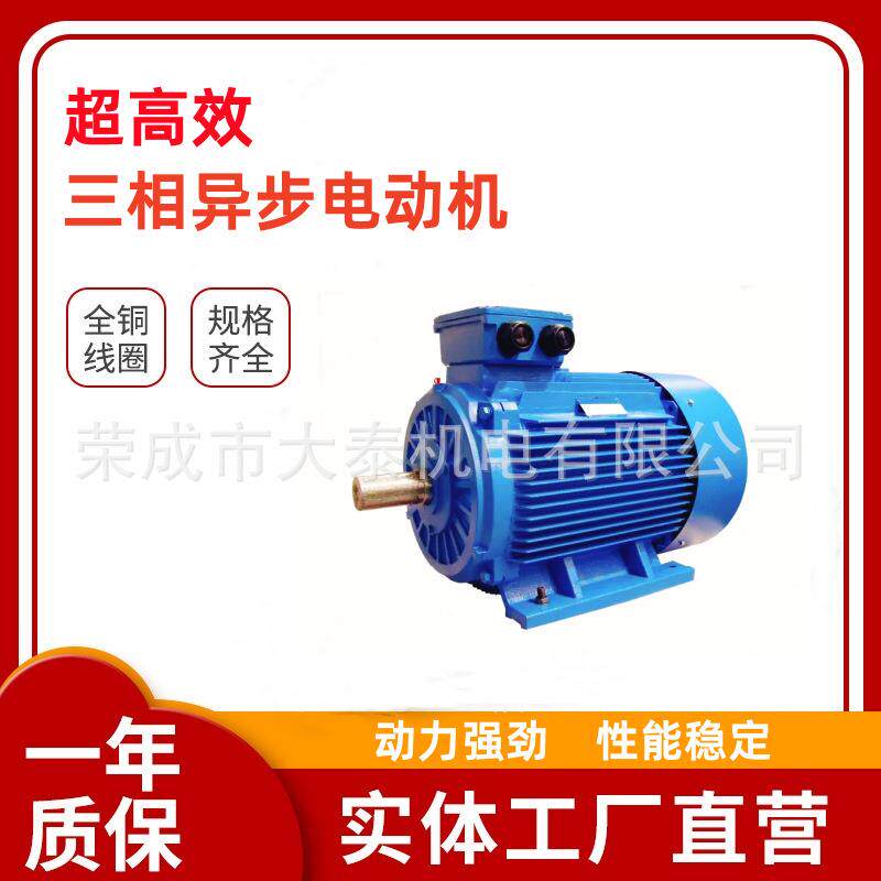 山东荣成大泰电机YE4-200L-4-30KW国标卧式三相异步马达电机