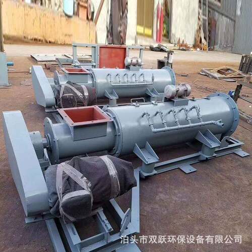 粉尘加湿搅拌机厂家直供单双轴螺旋混合搅料机卧式干灰煤粉加湿机