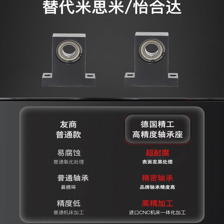 T型双轴承座BHF51立式轴承座BGMWB6002 6004 6005 6006光轴支撑座