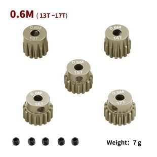 10攀爬车减速齿套装 7075铝合金硬氧13 M0.6模1 3.175孔齿轮 33T