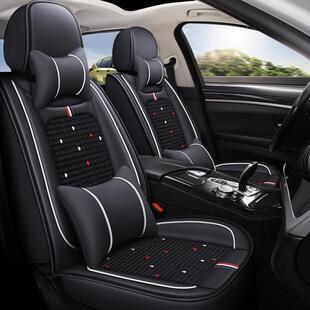新夏季皮冰全丝汽车座坐套四季通用皮385坐款垫包围座椅套套座垫