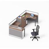 家厂直供办公桌职员桌财务自桌AL 36512屏风工作由位时尚 美观组合