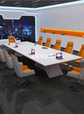 大小型会烤Ms-100桌长桌白色漆简约议现代方形时尚创意办公室洽谈