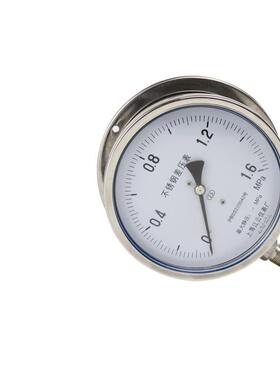 供应CYW-150B不锈钢差真空压表304材质0--0.1MPa工业仪器仪表