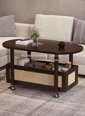 卓尚乾新款多功能小型餐桌茶几可移动茶桌家用阳台客厅2026茶台沙