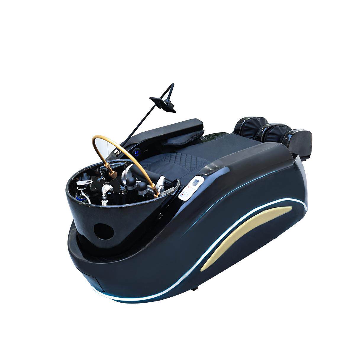 智能电动按摩洗头床理发店发廊专用全身按摩水循环熏蒸头疗床养发