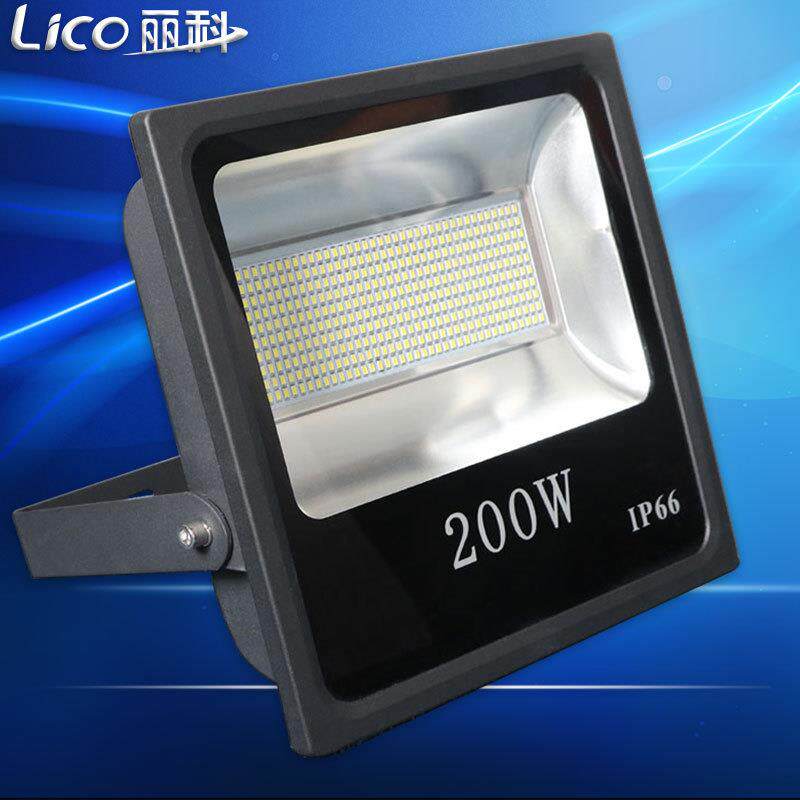 跨境led泛光灯铝材室外照明灯具广告灯200W方形投光灯超亮